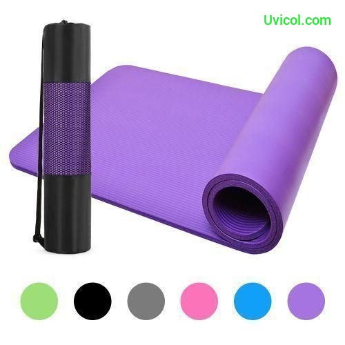 Thick Yoga Mat Non-Slip Exercise Mat Pad With Carrying Bag