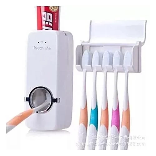 Toothbrush Holder And Automatic Toothpaste Dispenser