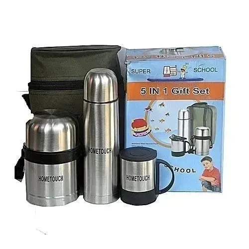 5 In 1 Children Lunch Pack-Food Flask, Water Flask, Mug