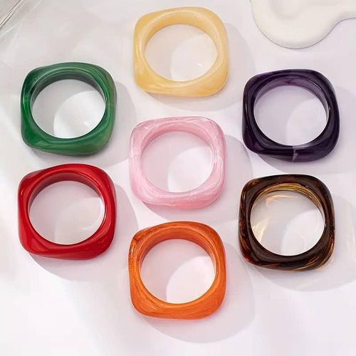 Unique Acrylic Boho Statement Bangles