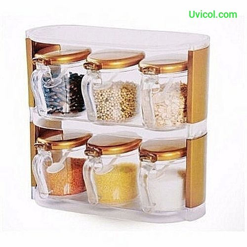 6pc Containers Kitchen Seasoning/spices/condiment Box