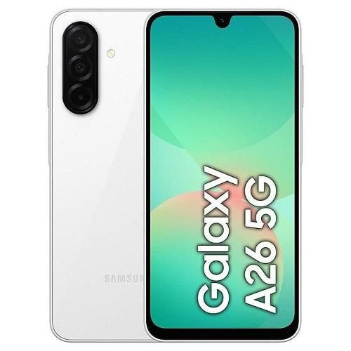 Samsung Galaxy A26 5G 6.7" 8GB RAM 256GB ROM Android 15 Dual SIM - White