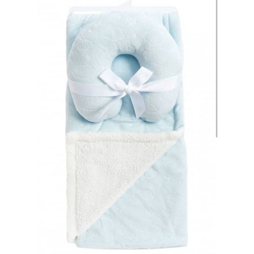 Welcoming New Born Baby Blanket Shawl With Neck Guide