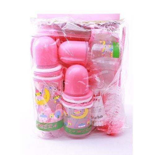 Baby Gift Set - 3 Feeders + Brush +Bib