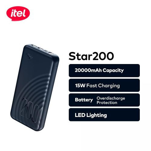 itel STAR 200 20000mAh Mobile Power Charge Bank