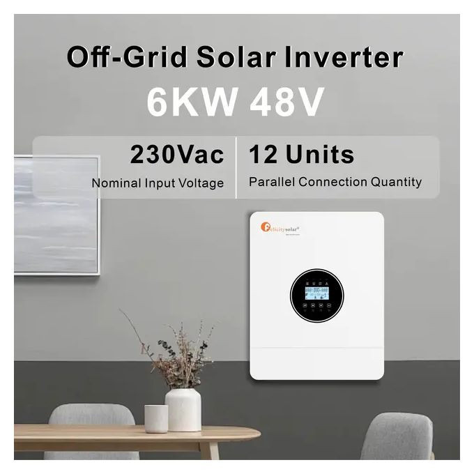 Felicity Solar 6kva 48v Hybrid Inverter With Inbuilt 7500W MPPT Controller and Inbuilt WiFi
