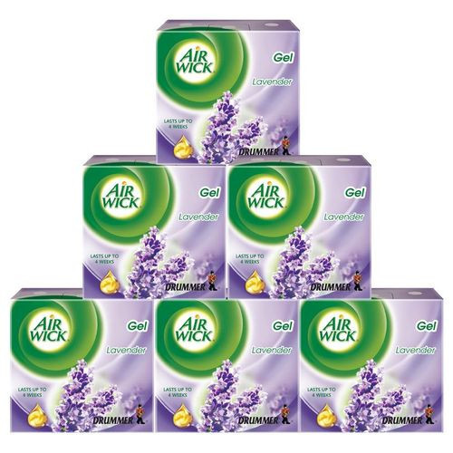 Airwick Drummer Gel Air Freshener Lavender - Pack Of 6