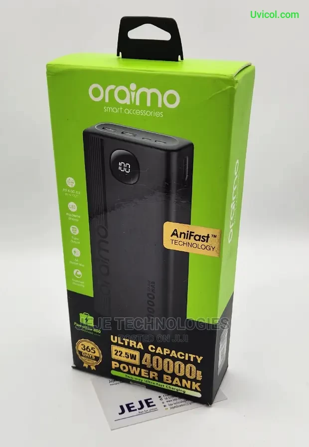 Oraimo Power Bank 40000mAh (22.5W) Ultra-high