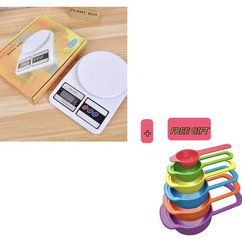 Kitchen Scale Electronic Digital LCD Display+Measuring Spoon