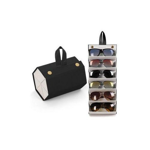 5 Slot Eyeglasses Case Box Organizer Holder Bag