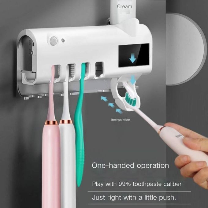 Toothbrush Holders And Automatic Toothpaste Dispenser