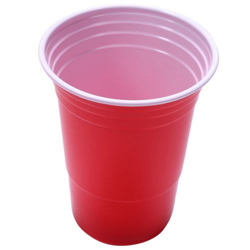 Set Of 450Ml Red Disposable Plastic Party Cup X100pcs
