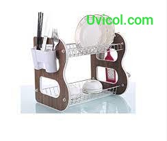 Plate Rack /Dish Drainer 2 Layers- 16 Inches
