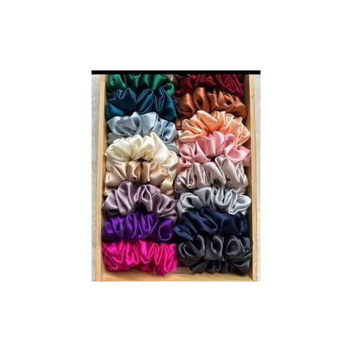 12pcs Hair Multi Colour Satin Scrunchies